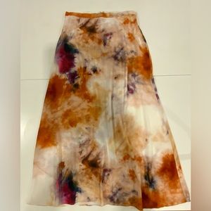 Wilfred long tie dye skirt
